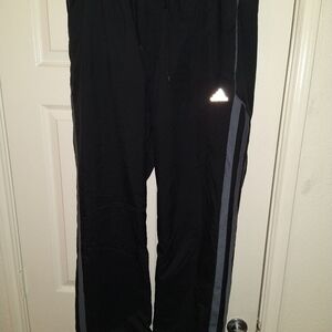 Adidas Black Windbreaker Track Pants Men's sz XL.